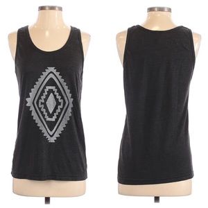 American Apparel tank top Aztec print, navy, Small